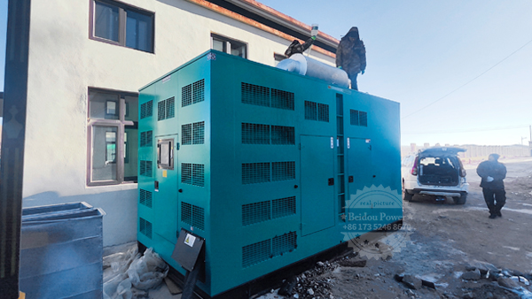 What are the precautions when using diesel generators in winter